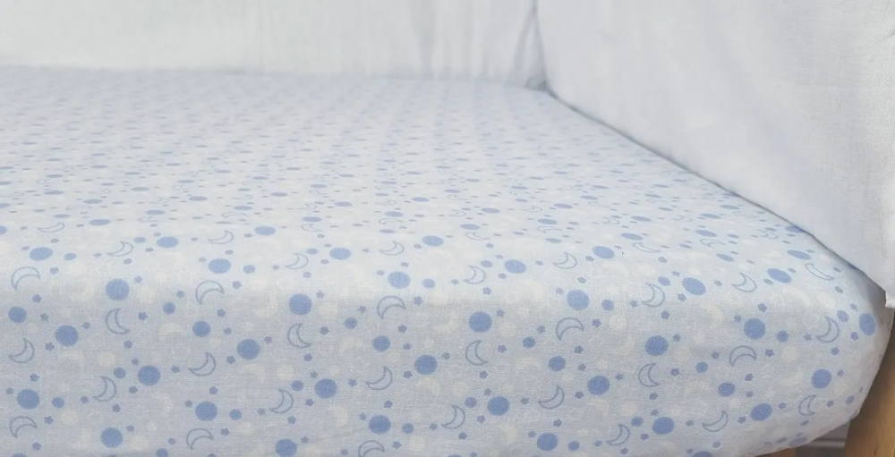 Set Cearceafuri Blue Moon KidsDecor Bumbac 60x120 - imagine 5