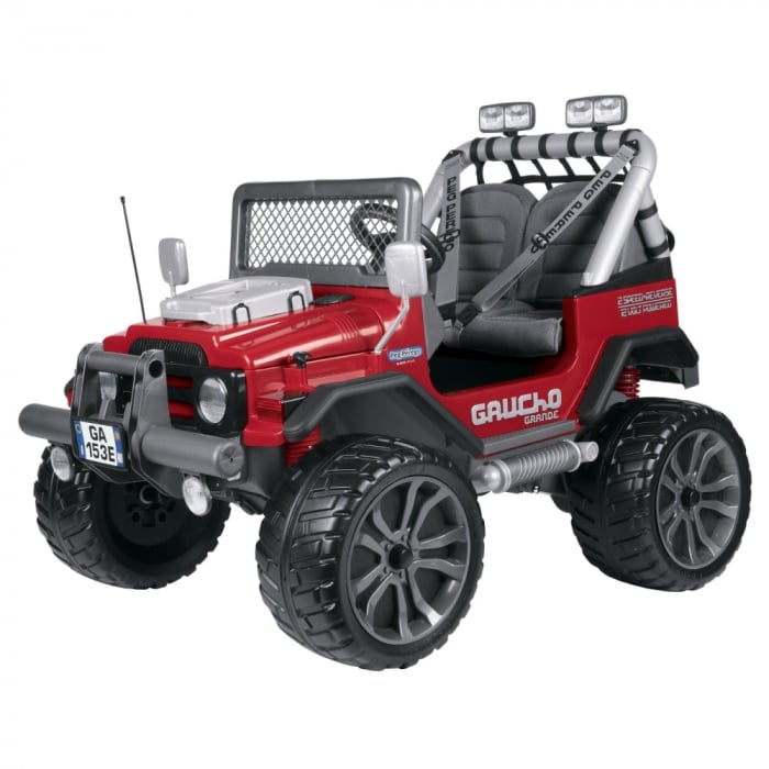 Mașina Peg Perego Gaucho Grande 12V Roșu-Gri