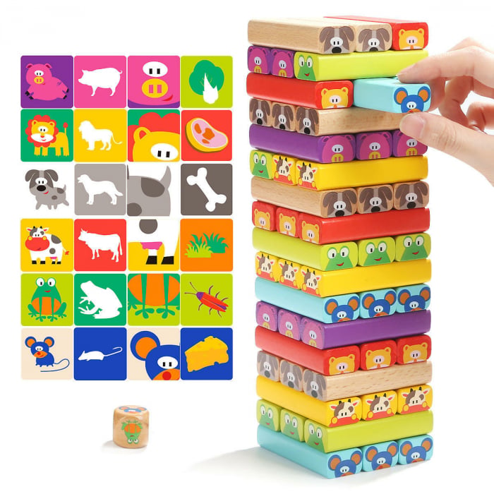 Turnulet Instabil Animalute Topbright Joc Educativ