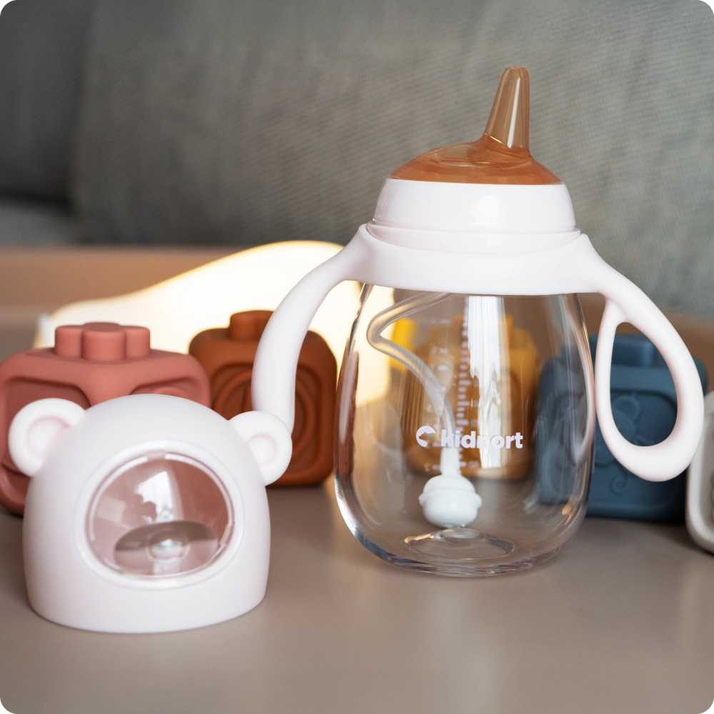 Biberon Anti-Colici Kidnort, 300ml 6luni+ - imagine 3