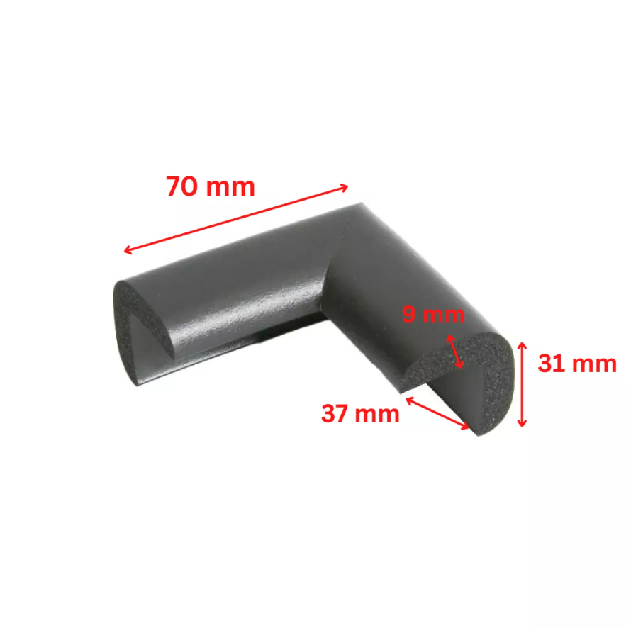 Car Boy Safety Protectie Colturi Negru