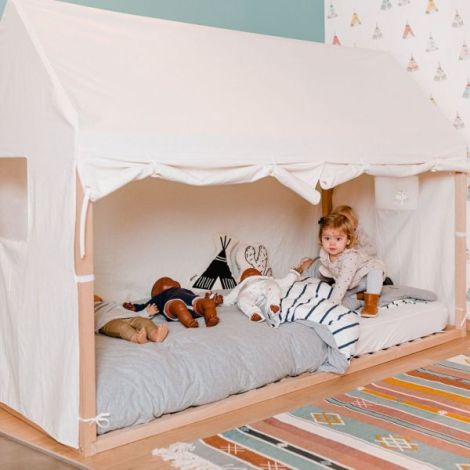 Husa Pat Casuta Childhome Alb | Spatiu Joaca - imagine 3