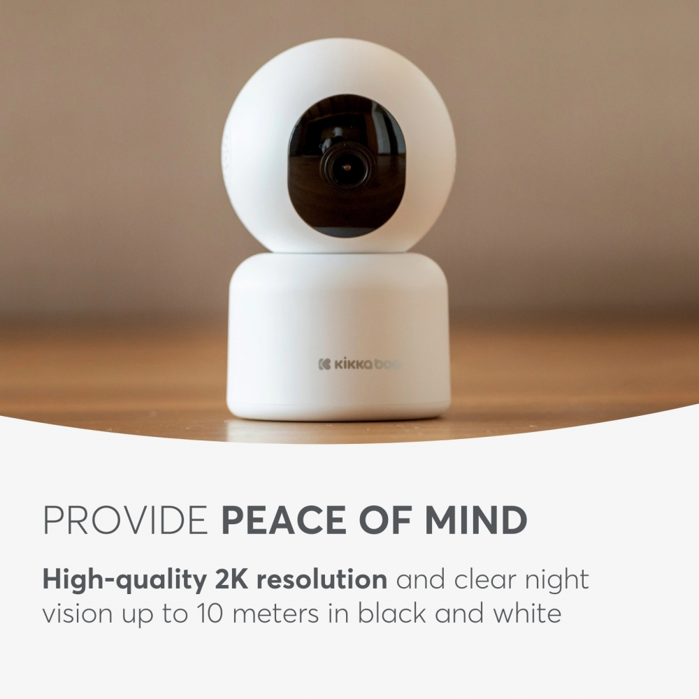 KikkaBoo Arlo: Camera Video 2K cu Wi-Fi și Alarma - imagine 3