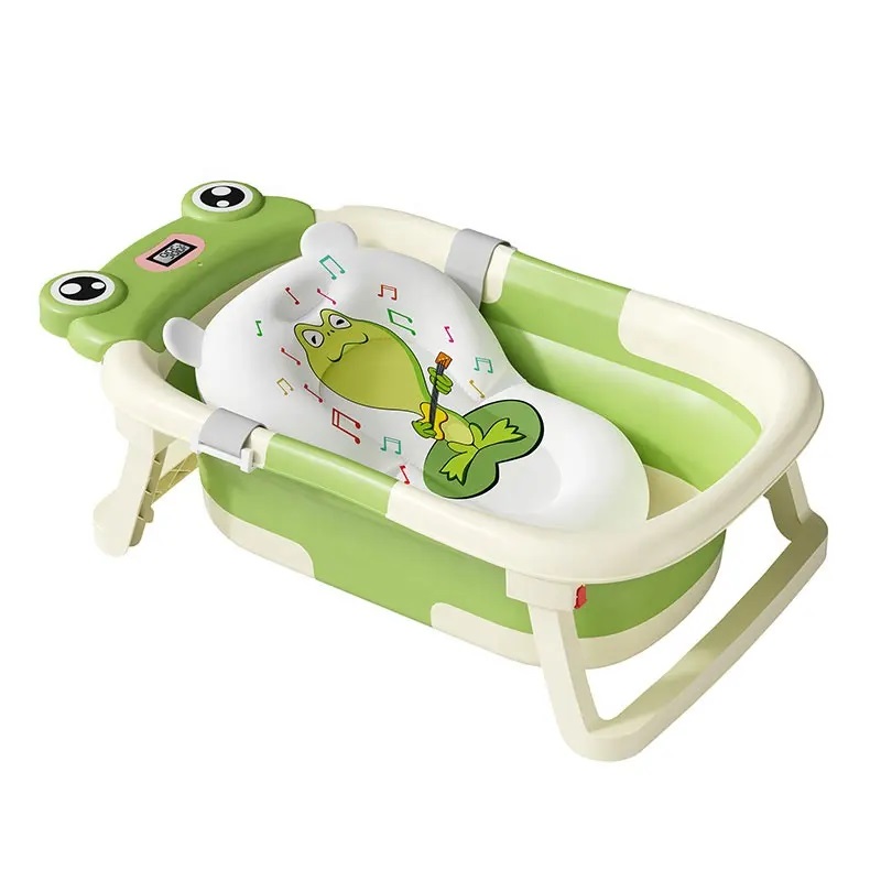 Cadita Ultrapliabila Little Mom Broasca Verde