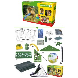 Spațiu de joacă Cottage JungleGym cu Tobogan - imagine 6