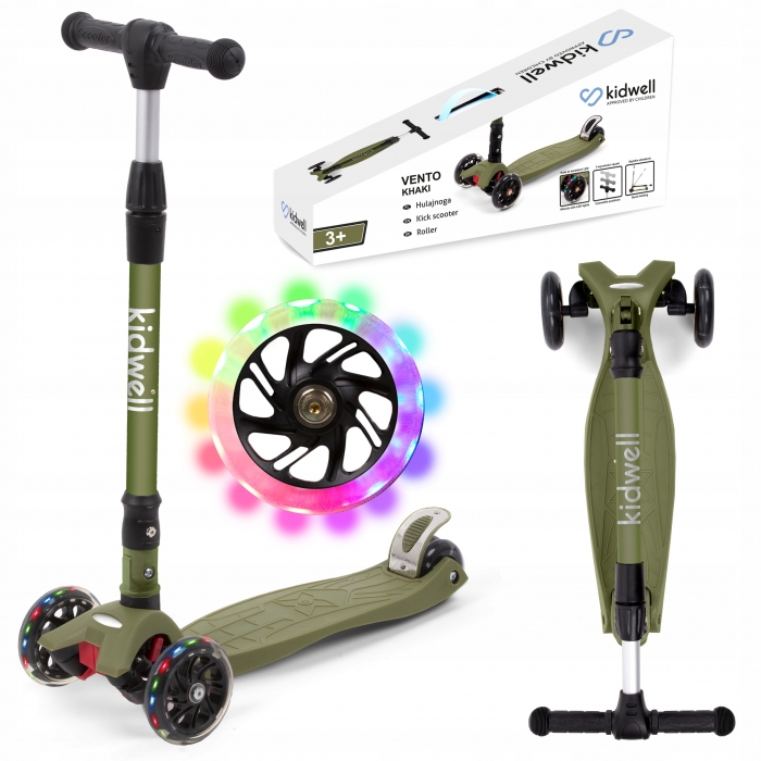Trotineta Kidwell Vento Khaki Pliabilă cu Suspensie - imagine 6