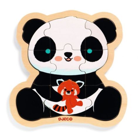 Puzzle Lemn Panda Djeco | Educativ si Sigur - imagine 4