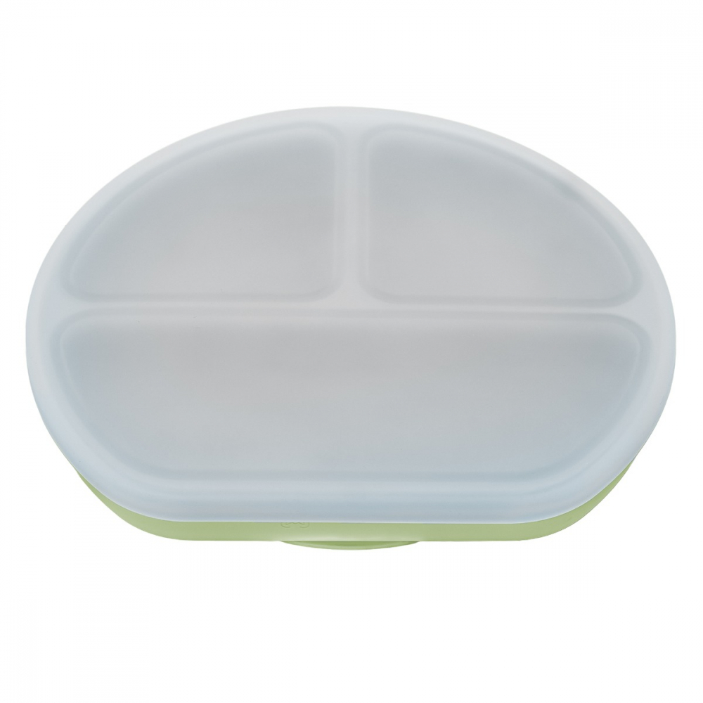 Farfurie Silicon AppeKids, cu Ventuză și Capac - imagine 4