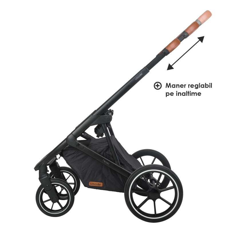 Coccolle Nessia 2in1 Carucior Modular Roti Cauciuc - imagine 8