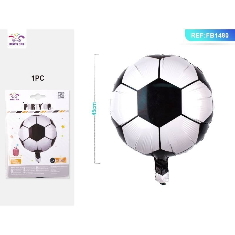 Balon Folie PartyGo Fotbal Alb-Negru 45cm