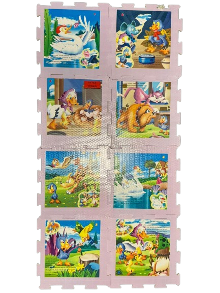 Covor Joaca Puzzle Animale Amacs, 8 Piese