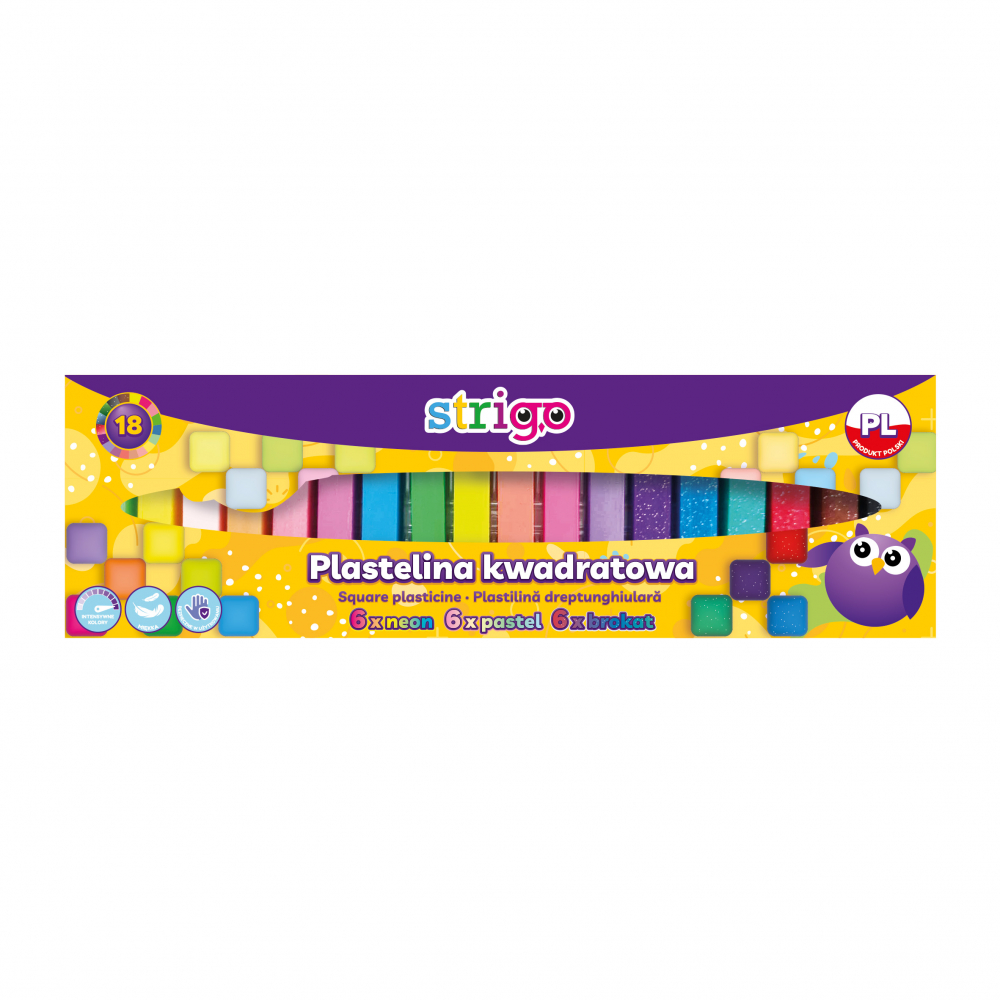 Plastilina Strigo 18 Culori Mix pentru Creativitate