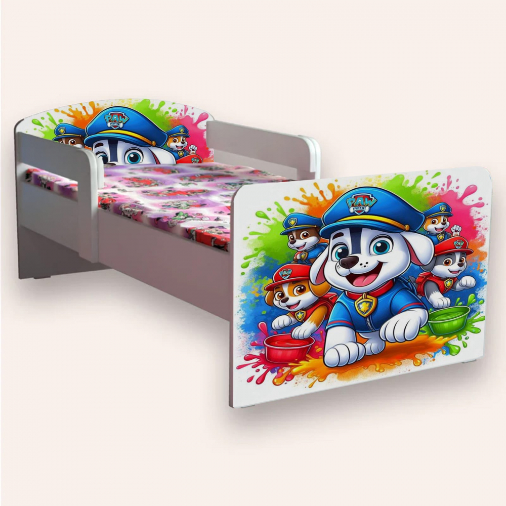 Pat Paw Patrol 130x60 cm cu saltea - Cameramagica - imagine 2