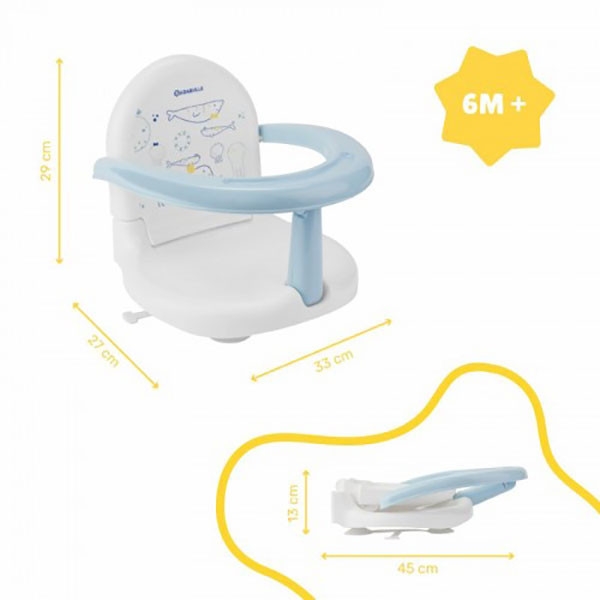 Scaun baie pliable Badabulle cu pestisori, Siguranță - imagine 3