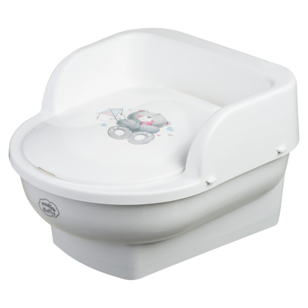 Olita copii Bear Alb Maltex Baby cu recipient detașabil - imagine 5