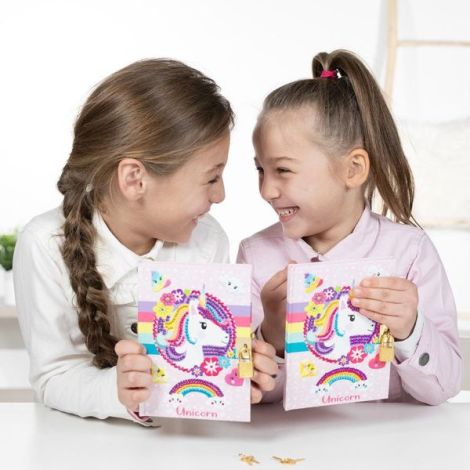 Totum Jurnal Unicorn cu Diamante - Creativ Securizat - imagine 4