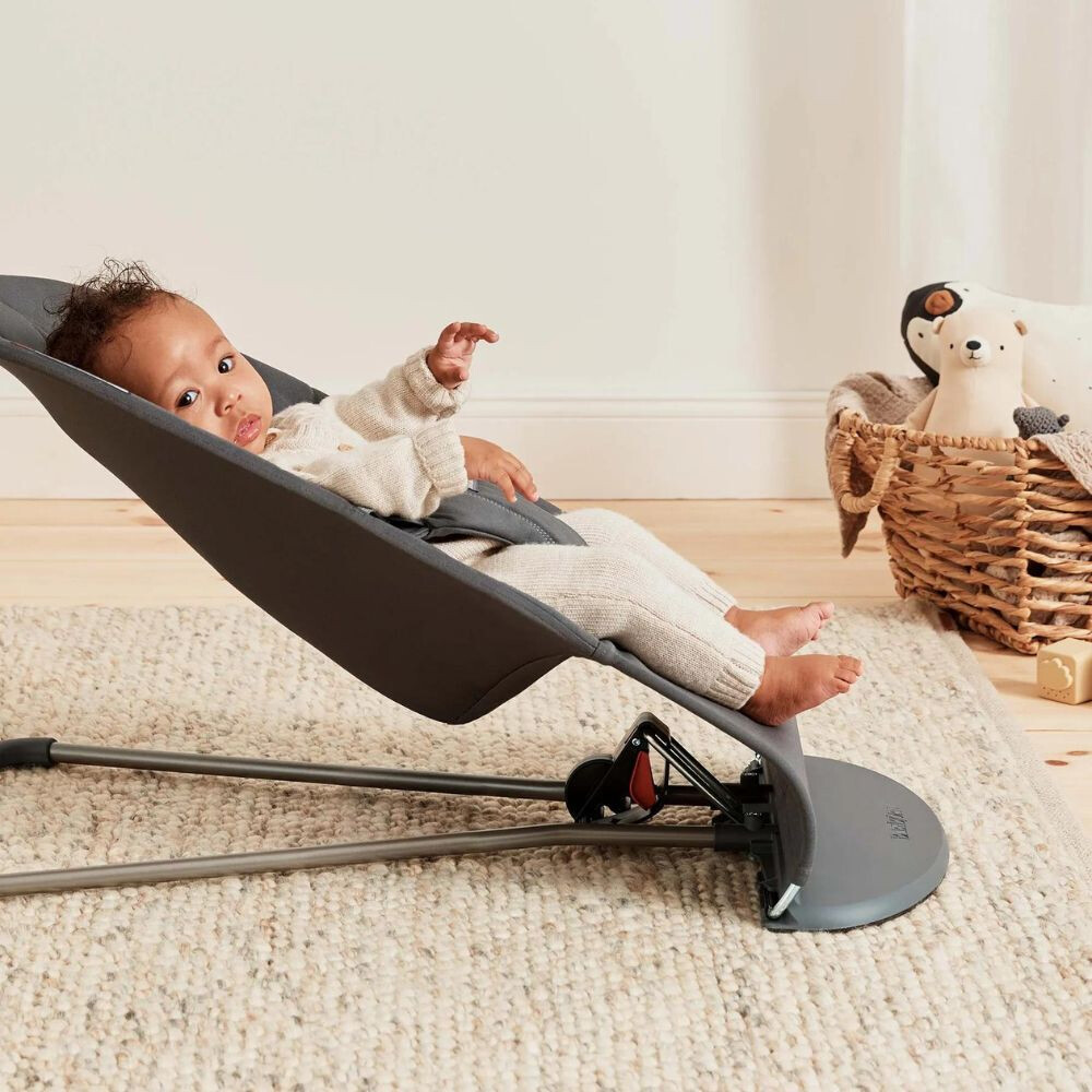BabyBjorn Bliss Anthracite | Balansoar Ergonomic - imagine 6