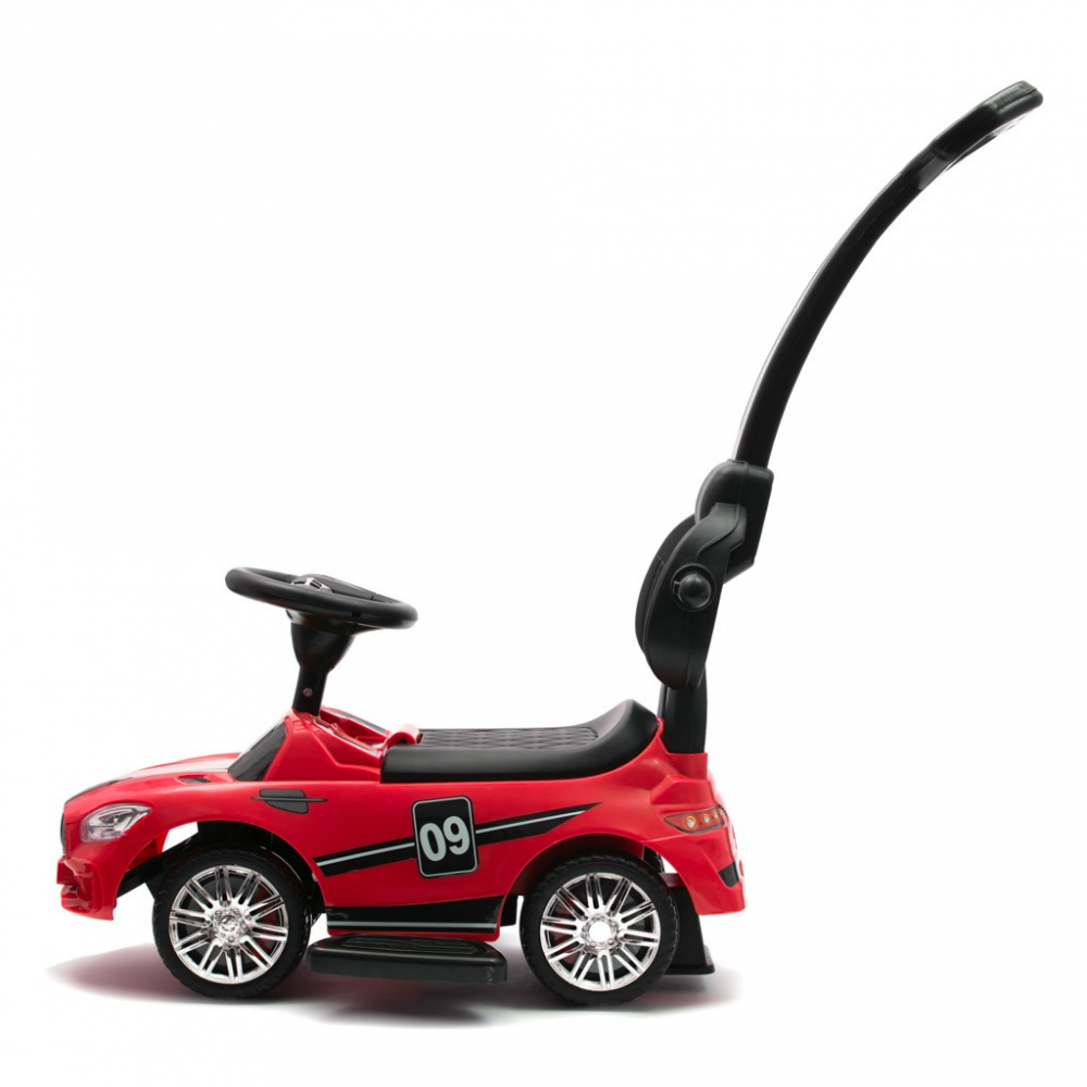 Masinuta Baby Mix cu Maner Parental, Racer Red - imagine 9
