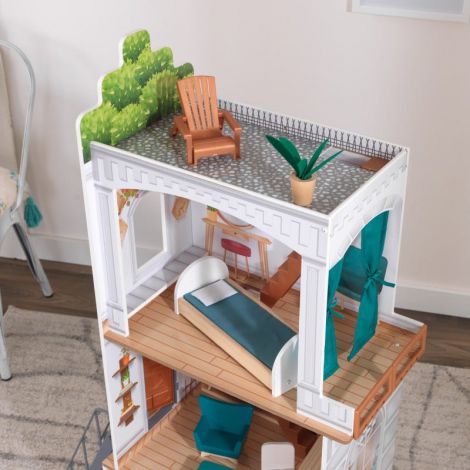 Căsuță Păpuși Rowan Kidkraft cu Mobilier - imagine 8