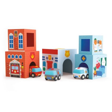 Joc construit Topanicar Djeco | Oras si Vehicule - imagine 3