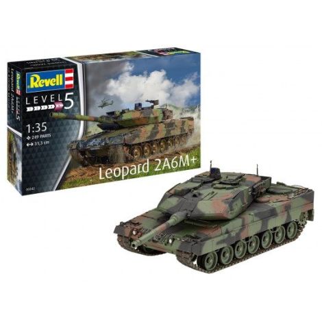 Macheta Revell Leopard 2A6M+, Detaliată