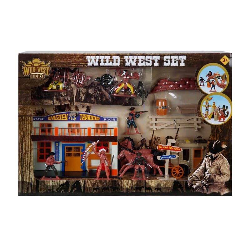 Set Figurine Wild West Hero, Cowboy și Indieni