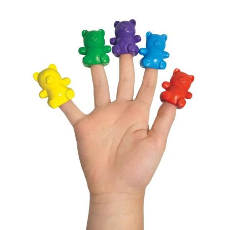 Creioane Degete Ursuleți Ooly Set 6 Culori - imagine 3