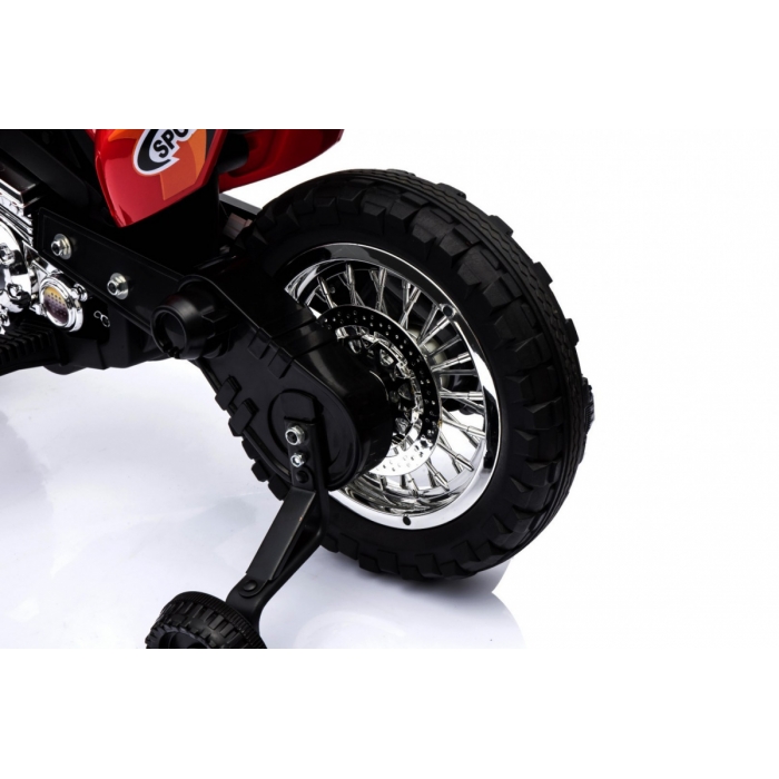 Motocicleta Electrica Ramiz Cross Rosu cu Lumini - imagine 2