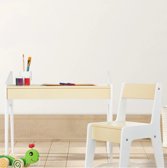 Set Birou Ginger Home Alb/Galben pentru Copii - imagine 5