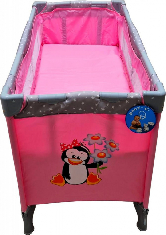 Patut Baby Care PRO Roz Pliabil 120x60 cm - imagine 2