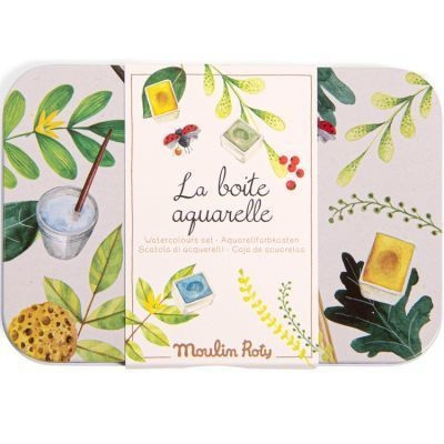 Cutie Metalică 24 Acuarele Moulin Roty