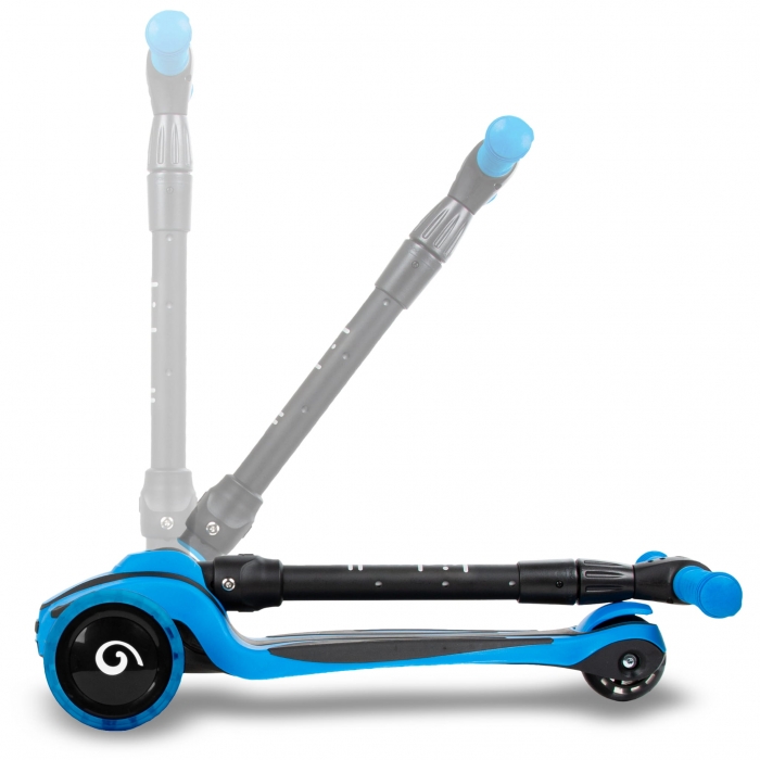 Trotineta Kidwell Jax Albastră LED, Pliabilă, 3-12 Ani - imagine 3