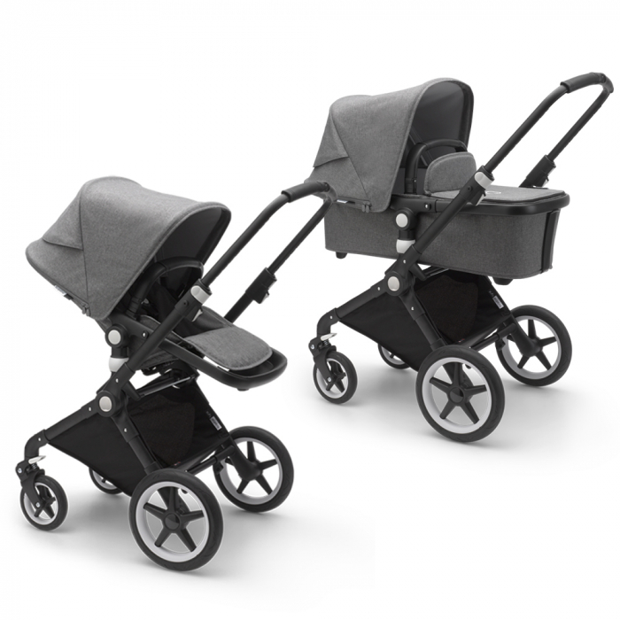 Bugaboo Lynx Black Grey Melange 2in1 Ultrausor