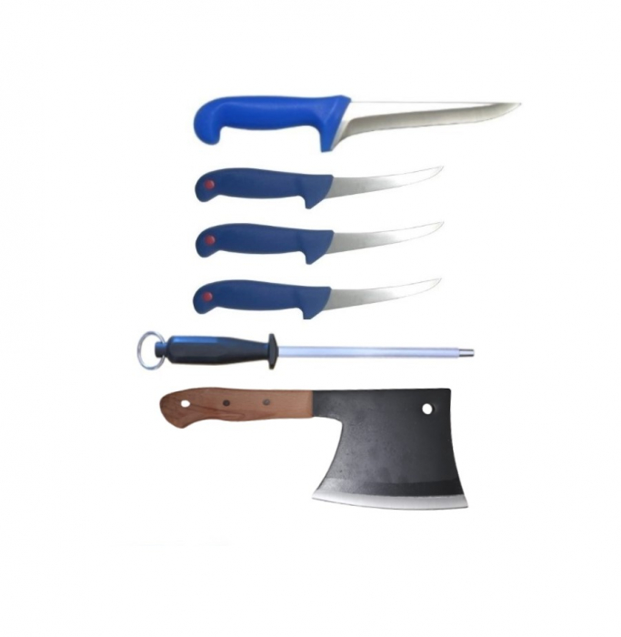 Set 3 Cutite Macelarie Profesionale: Injunghiat, Masat, Barda