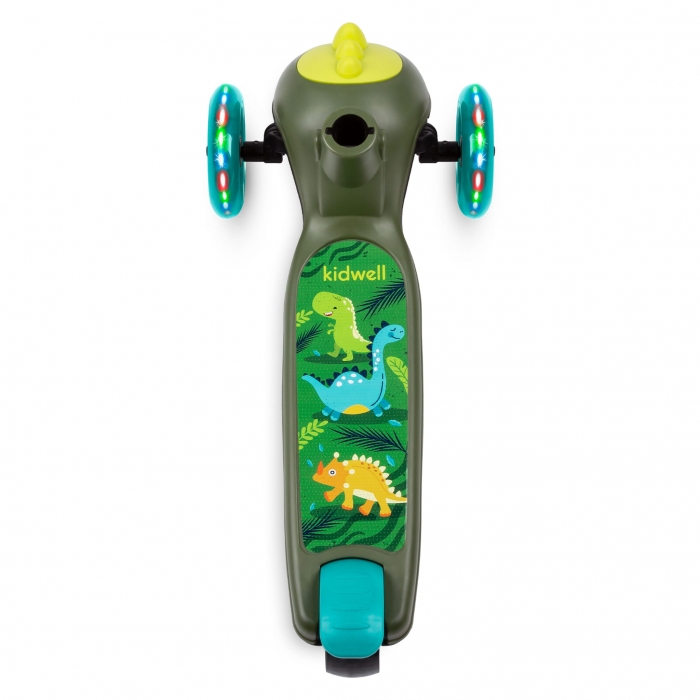 Trotineta Kidwell Dinosaur LED, Ghidon Reglabil - imagine 5