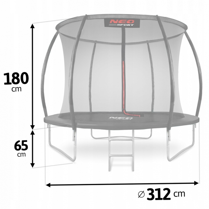 Trambulina Neo-Sport 312 cm cu plasă interioară