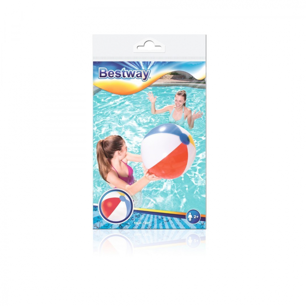 Minge Plaja Multicolora Ikonka, 51cm, PVC - imagine 5