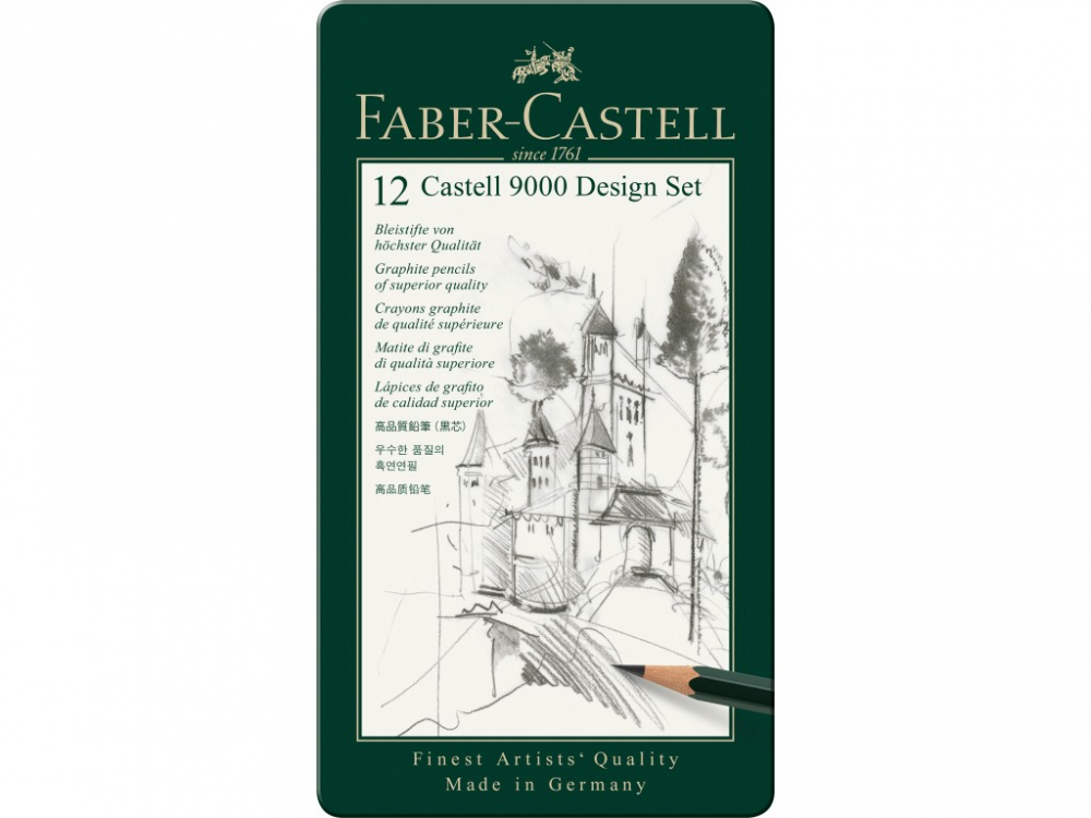 Set 12 Creioane Faber-Castell 9000