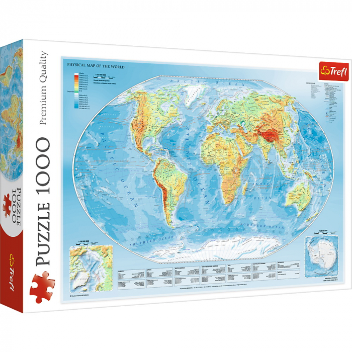 Puzzle Trefl 1000 Harta Lumii Educativ
