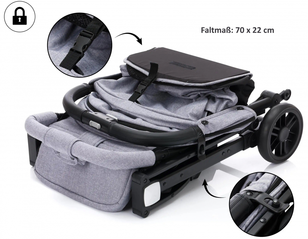 Carucior Sport Fillikid Elite Styler, Gri, Usor - imagine 5