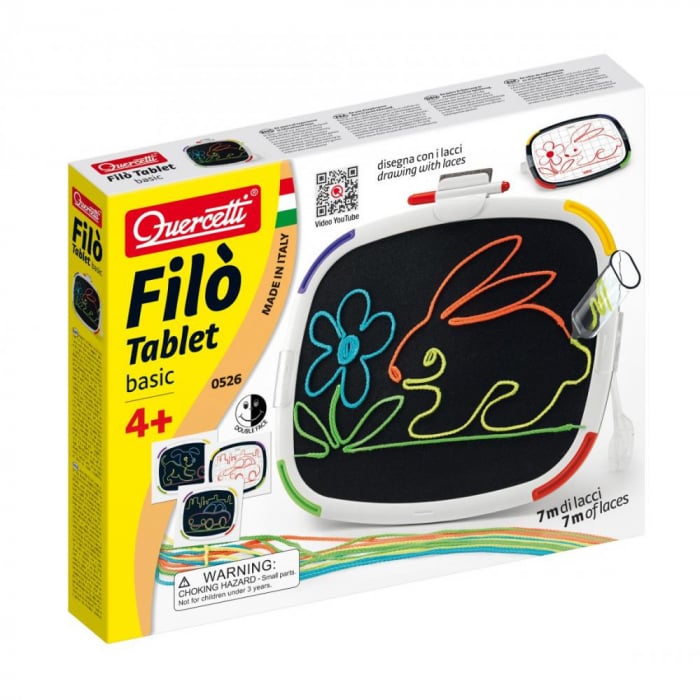 Tableta Quercetti Filo Basic – Creativitate cu Sireturi