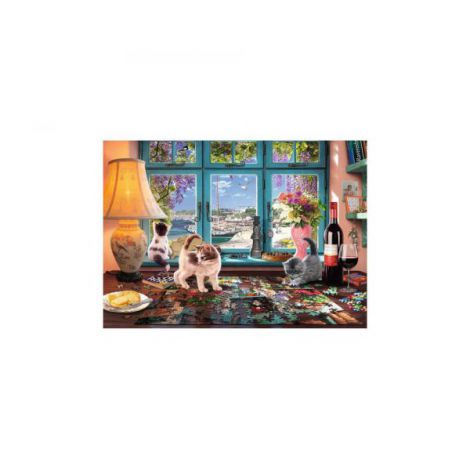 Puzzle Birou Ravensburger, 1000 piese - imagine 2