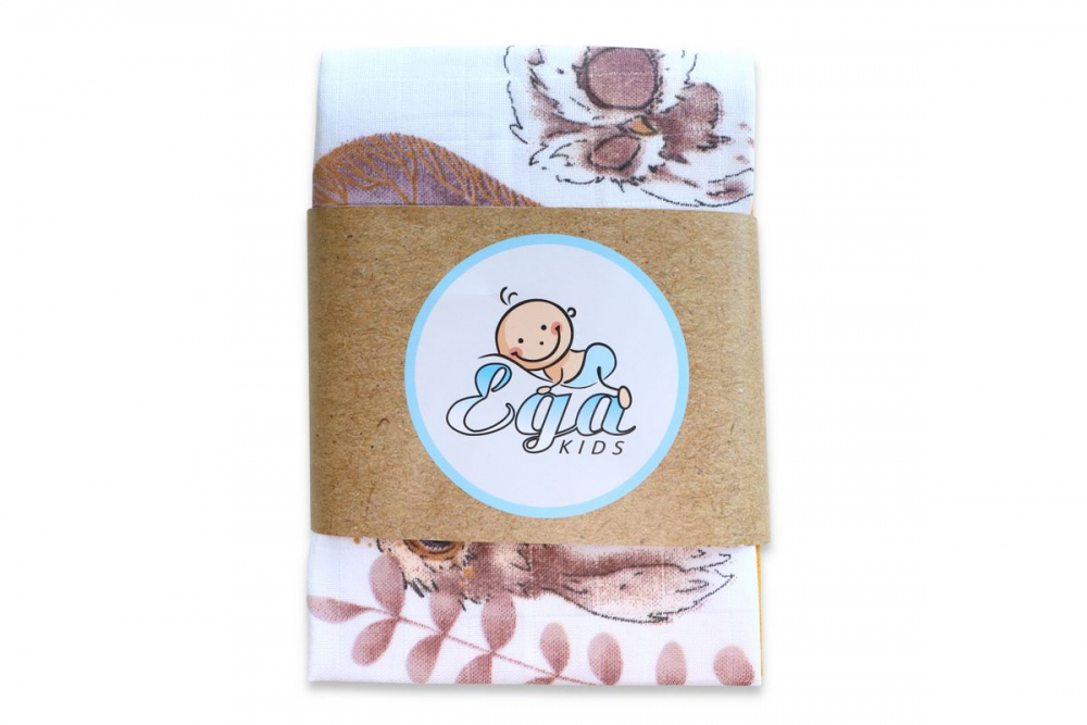 Set 5 batistute bumbac Egakids Owl - imagine 2