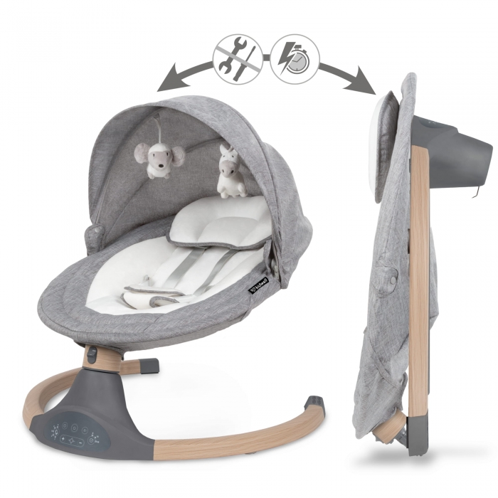 Leagan Electric 2 in 1 Kidwell Luxi Wooden Dark - imagine 8