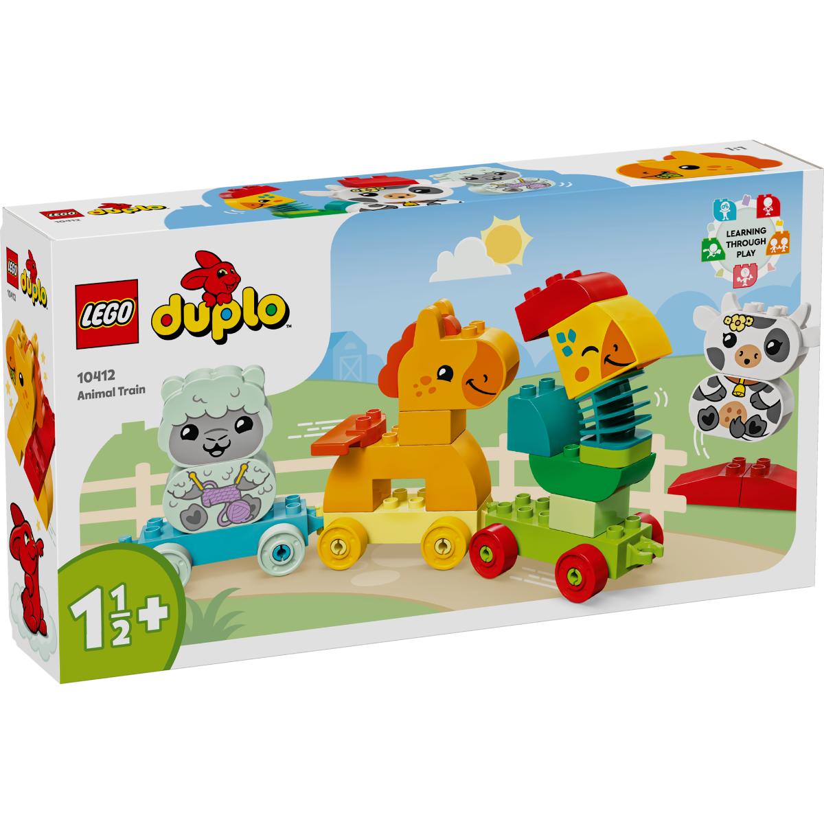 LEGO DUPLO Tren cu Animale 10412 - Dezvoltare Creativă