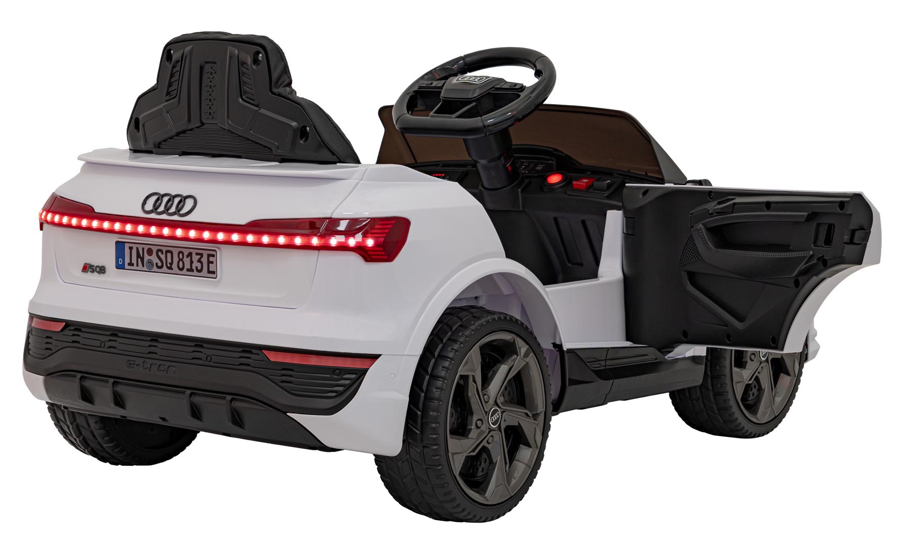 Masinuta Electrica Audi SQ8 12V Alb - imagine 7
