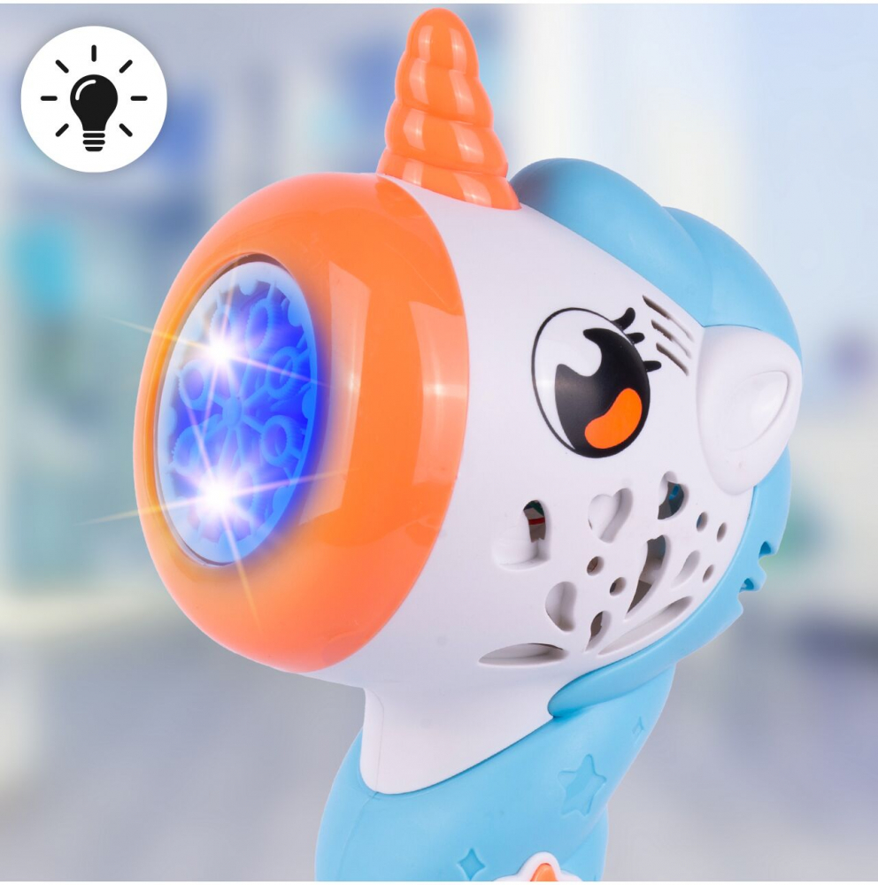 Pistol Bule Sapun Unicorn cu Lumini Malplay - imagine 4