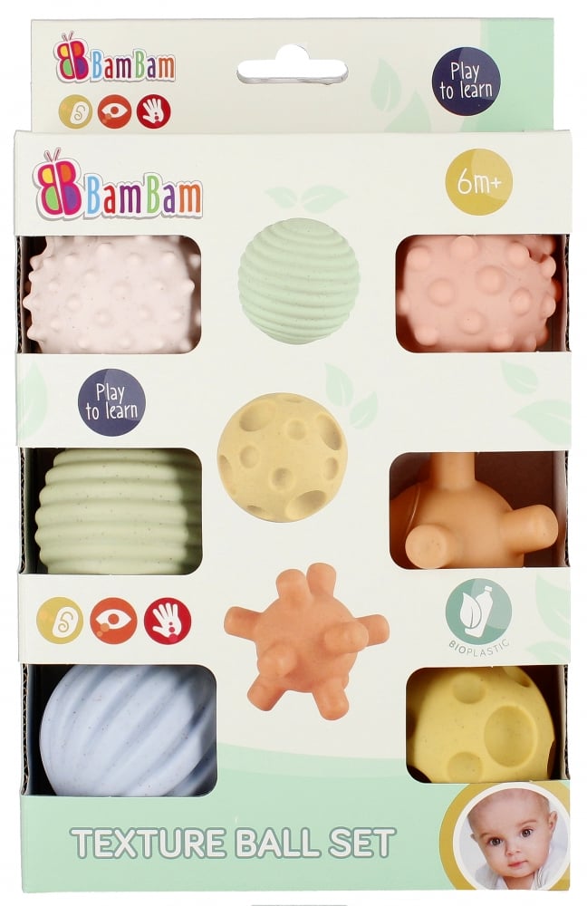 Set 6 bile senzoriale BamBam | Jucărie educativă