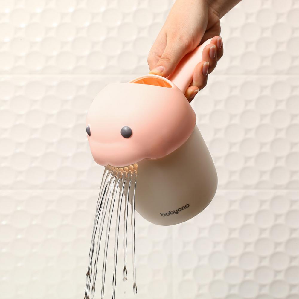 Baby Ono Whale Roz - Recipient Clătire Păr Sigur