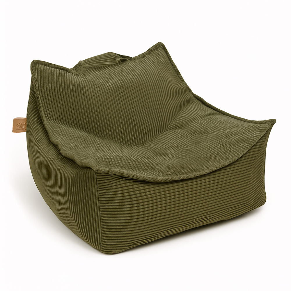 Fotoliu Puf MeowBaby Sako Khaki | Confort & Stil - imagine 2
